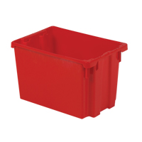 Contenants Stack-N-Nest Polylewton, 12,1" x 19,4" x 12,9", Rouge Ontario Packaging