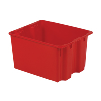 Contenants Stack-N-Nest Polylewton, 12" x 21" x 17", Rouge Ontario Packaging