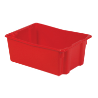 Contenants Stack-N-Nest Polylewton, 10,5" x 26,1" x 18,7", Rouge Ontario Packaging