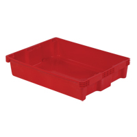 Contenants Stack-N-Nest Polylewton, 6,1" x 29,6" x 22,4", Rouge Ontario Packaging