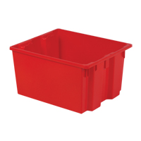 Contenants Stack-N-Nest Polylewton, 13" x 24" x 20", Rouge Ontario Packaging
