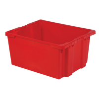Contenants Stack-N-Nest Polylewton, 15,1" x 30,1" x 24", Rouge Ontario Packaging