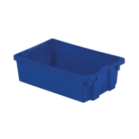 Contenants Stack-N-Nest Polylewton, 6,2" x 20,1" x 13", Bleu Ontario Packaging
