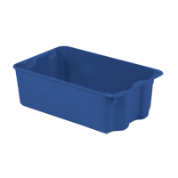 Contenants Stack-N-Nest Polylewton, 7,9" x 24" x 14,1", Bleu Ontario Packaging