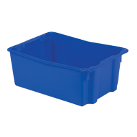 Contenants Stack-N-Nest Polylewton, 10,5" x 26,1" x 18,7", Bleu Ontario Packaging