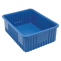Divider Box<sup>®</sup> Containers, Plastic, 22.5" W x 17.5" D x 8" H, Blue CC953 | Ontario Packaging