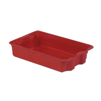 Stack-N-Nest<sup>®</sup> Plexton Containers, 14.8" W x 24.3" D x 5.1" H, Red CD184 | Ontario Packaging