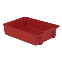Stack-N-Nest<sup>®</sup> Plexton Containers, 24" W x 34.1" D x 8.1" H, Red CD191 | Ontario Packaging