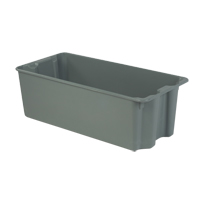 Stack-N-Nest&reg; Plexton Containers, 20.1" W x 42.5" D x 14.1" H, Grey Ontario Packaging