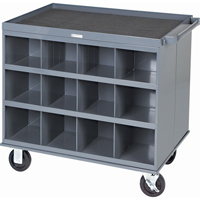 Heavy-Duty 2-Sided Mobile Carts/Work Stations, 1000 lbs. Capacity, 34" x W, 32" x H, 24" D, All-Welded CD330 | Ontario Packaging
