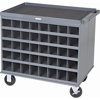 Heavy-Duty 2-Sided Mobile Carts/Work Stations, 1000 lbs. Capacity, 34" x W, 32" x H, 24" D, All-Welded CD349 | Ontario Packaging
