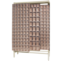 Free-Standing Tip-Out Bins Slider System, 48" W x 18" D x 77" H, 303 Drawers Ontario Packaging