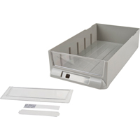 Tiroir de rechange pour armoires de pi&egrave;ces KPC-100, Plastique, 6-3/8" la x 11-3/10" p, 2-11/16" h, Gris Ontario Packaging