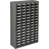 Casiers pour pi&egrave;ces KPC-600, Acier galvanis&eacute;, 75 tiroirs, 23-1/10" x 8-7/10" x 36-9/10", Gris Ontario Packaging