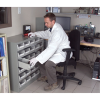 Casier robuste pour pi&egrave;ces KPC-HD, Acier galvanis&eacute;, 30 tiroirs, 34-3/5" x 15-7/10" x 34-3/5", Gris Ontario Packaging