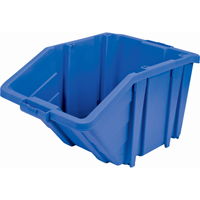 Jumbo Plastic Bin, 15-1/2" W x 13" H x 25" D, Blue, 200 lbs. Capacity Ontario Packaging