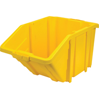 Jumbo Plastic Bin, 15-1/2" W x 13" H x 25" D, Yellow, 200 lbs. Capacity Ontario Packaging