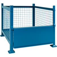 Bulk Stacking Containers, 34.5" W x 40.5" D x 30" H, 3000 lbs. Capacity Ontario Packaging