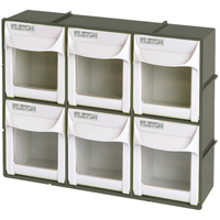 Heavy-Duty Tilt Bin, 11-3/4" W x 3-1/2" D x 9-3/4" H, 6 Drawers Ontario Packaging