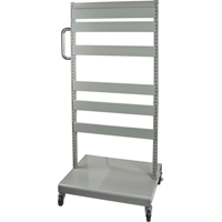 Mobile Tilt Bin Rack - Cart Only, Double-sided, 26-1/4" W x 22" D x 57-1/2" H Ontario Packaging