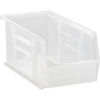 Bac transparent ultra empilable & suspendable, 4-1/8" la, 4" h x 10-7/8" p, Transparent Ontario Packaging