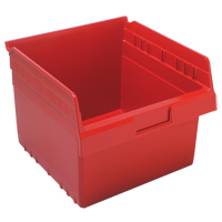Store-Max Shelf Bins, 11-1/8" W x 8" H x 11-5/8" D, Red, 44 lbs. Capacity Ontario Packaging
