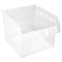 Store-Max Shelf Bins, 11-1/8" W x 8" H x 11-5/8" D, Clear, 44 lbs. Capacity Ontario Packaging