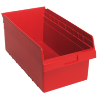 Bacs pour &eacute;tag&egrave;re Store-Max, 11-1/8" la x 8" H x 17-7/8" p, Rouge, Capacit&eacute; 56 lb Ontario Packaging