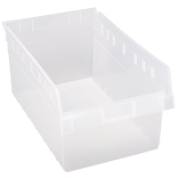 Bacs pour &eacute;tag&egrave;re Store-Max, 11-1/8" la x 8" H x 17-7/8" p, Transparent, Capacit&eacute; 56 lb Ontario Packaging