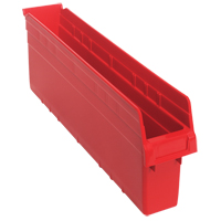 Bacs pour &eacute;tag&egrave;re Store-Max, 4-3/8" la x 8" H x 23-5/8" p, Rouge, Capacit&eacute; 68 lb Ontario Packaging