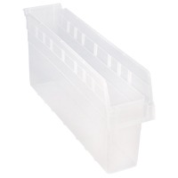 Bacs pour &eacute;tag&egrave;re Store-Max, 4-3/8" la x 8" H x 23-5/8" p, Transparent, Capacit&eacute; 68 lb Ontario Packaging