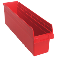 Bacs pour &eacute;tag&egrave;re Store-Max, 6-5/8" la x 8" H x 23-5/8" p, Rouge, Capacit&eacute; 68 lb Ontario Packaging