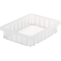 Divider Box<sup>®</sup> Container, Plastic, 10.875" W x 8.25" D x 2.5" H, Clear CF949 | Ontario Packaging