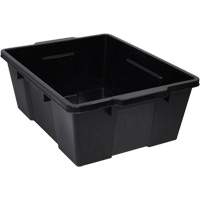 Plastic Latch Container, 15.875" W x 21" D x 7.75" H, Black CG053 | Ontario Packaging