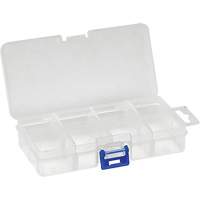 Plastic Compartment Box, 2.75" W x 5.5" D x 1.25" H, 8 Compartments CG067 | Ontario Packaging