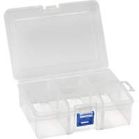 Plastic Compartment Box, 4.75" W x 6.75" D x 2.25" H, 6 Compartments CG068 | Ontario Packaging