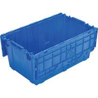 FP243C FliPak Nestable Tote, 26.9" x 16.9" x 12.1", Blue CG166 | Ontario Packaging