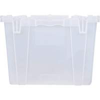 FP243C FliPak Nestable Tote, 26.9" x 16.9" x 12.1", Clear Ontario Packaging