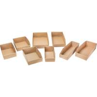 Deep Corrugated Parts Bins, 11-3/4" W x 17-1/4" D x 4-1/2" H, Beige Ontario Packaging