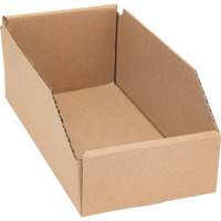 Deep Corrugated Parts Bins, 5-3/4" W x 11-1/4" D x 4-1/2" H, Beige Ontario Packaging