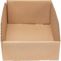 Deep Corrugated Parts Bins, 7-5/8" W x 11-5/16" D x 4-1/2" H, Beige Ontario Packaging