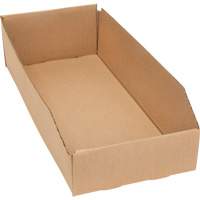 Deep Corrugated Parts Bins, 7-3/4" W x 17-1/4" D x 4-1/2" H, Beige Ontario Packaging