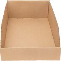 Deep Corrugated Parts Bins, 9-3/4" W x 17-1/4" D x 4-1/2" H, Beige Ontario Packaging