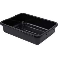 All-Purpose Ribbed-Bottom Storage Tub, 5" H x 15" D x 21" L, Plastic, Black CG209 | Ontario Packaging