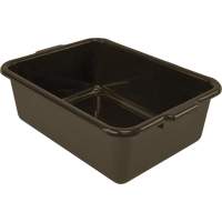 All-Purpose Flat-Bottom Storage Tub, 7" H x 15" D x 21" L, Plastic, Brown CG213 | Ontario Packaging