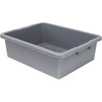 All-Purpose Ribbed-Bottom Storage Tub, 7" H x 17" D x 22" L, Plastic, Grey CG227 | Ontario Packaging