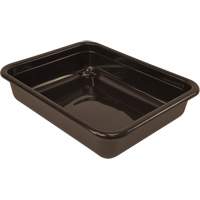 All-Purpose Flat-Bottom Storage Tub, 5" H x 15" D x 20" L, Plastic, Brown Ontario Packaging