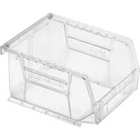 Crystal Clear Ultra Bins, 4-1/8" W x 3" H x 5-3/8" D, Clear Ontario Packaging