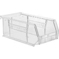 Crystal Clear Ultra Bins, 4-1/8" W x 3" H x 7-3/8" D, Clear Ontario Packaging
