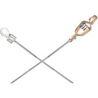 Assemblages l&eacute;gers de c&acirc;bles de masse et de mise &agrave; la terre - Pinces crocodile & raccordements a/borne d'extr&eacute;mit&eacute; de 1/4" Ontario Packaging